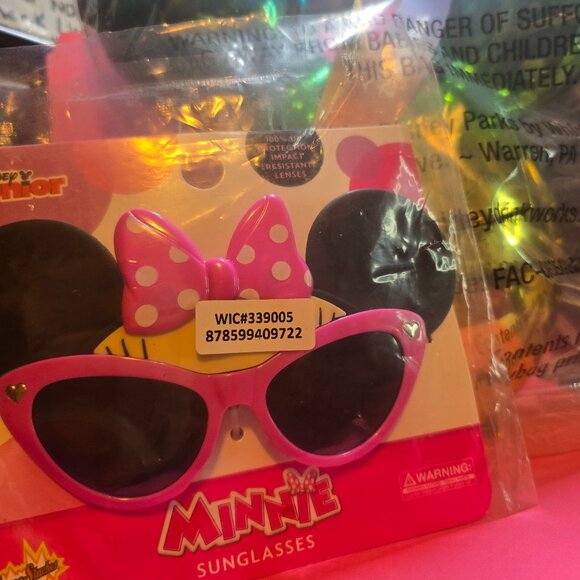 DIsney Trio Popcorn Bucket + Disney Sunglasses and New Mickey metal Box ALL NEW! - Picture 5 of 15